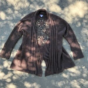 Cozy Brown Knit Cardigan